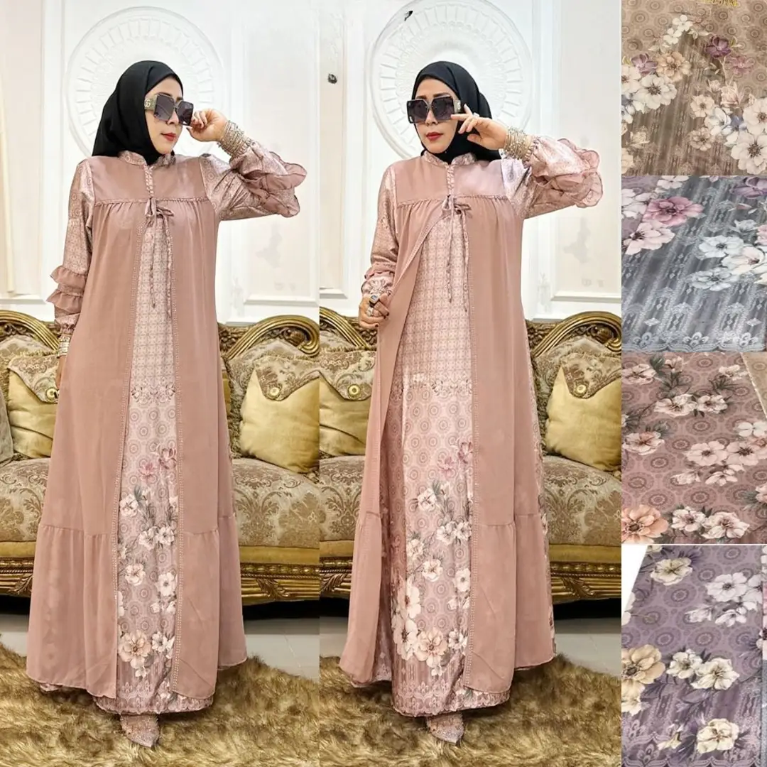 Gamis Armany Muted Peach Dream