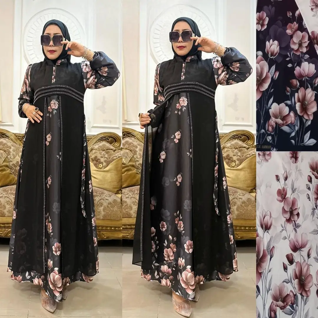 Gamis Armany Black Orchid Elegance