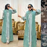 Gamis Armany Azure Blossom Bloom