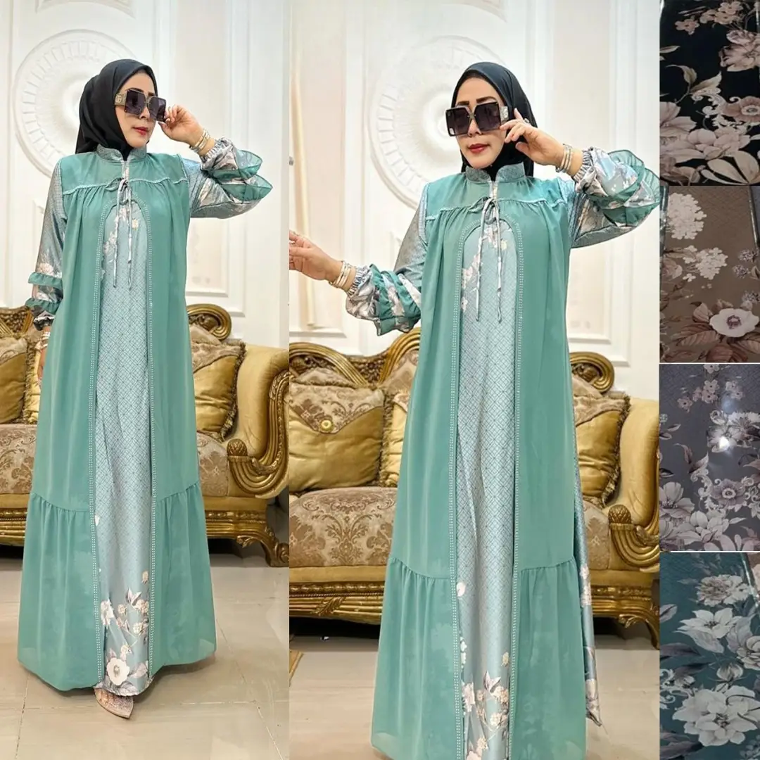 Gamis Armany Azure Blossom Bloom