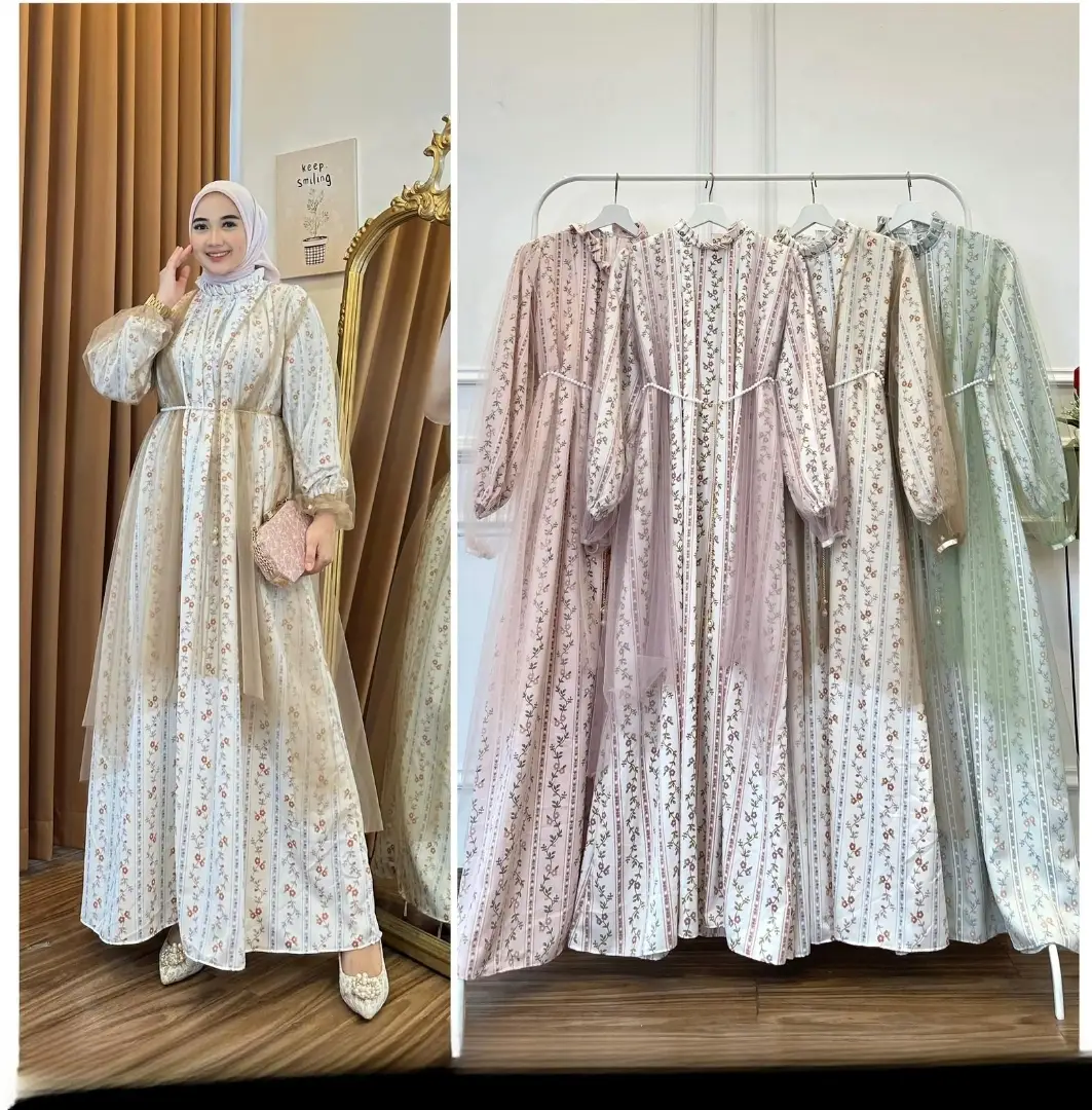 Gamis Tulle Silk Ivy