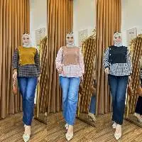 Set Pink Gingham Chic