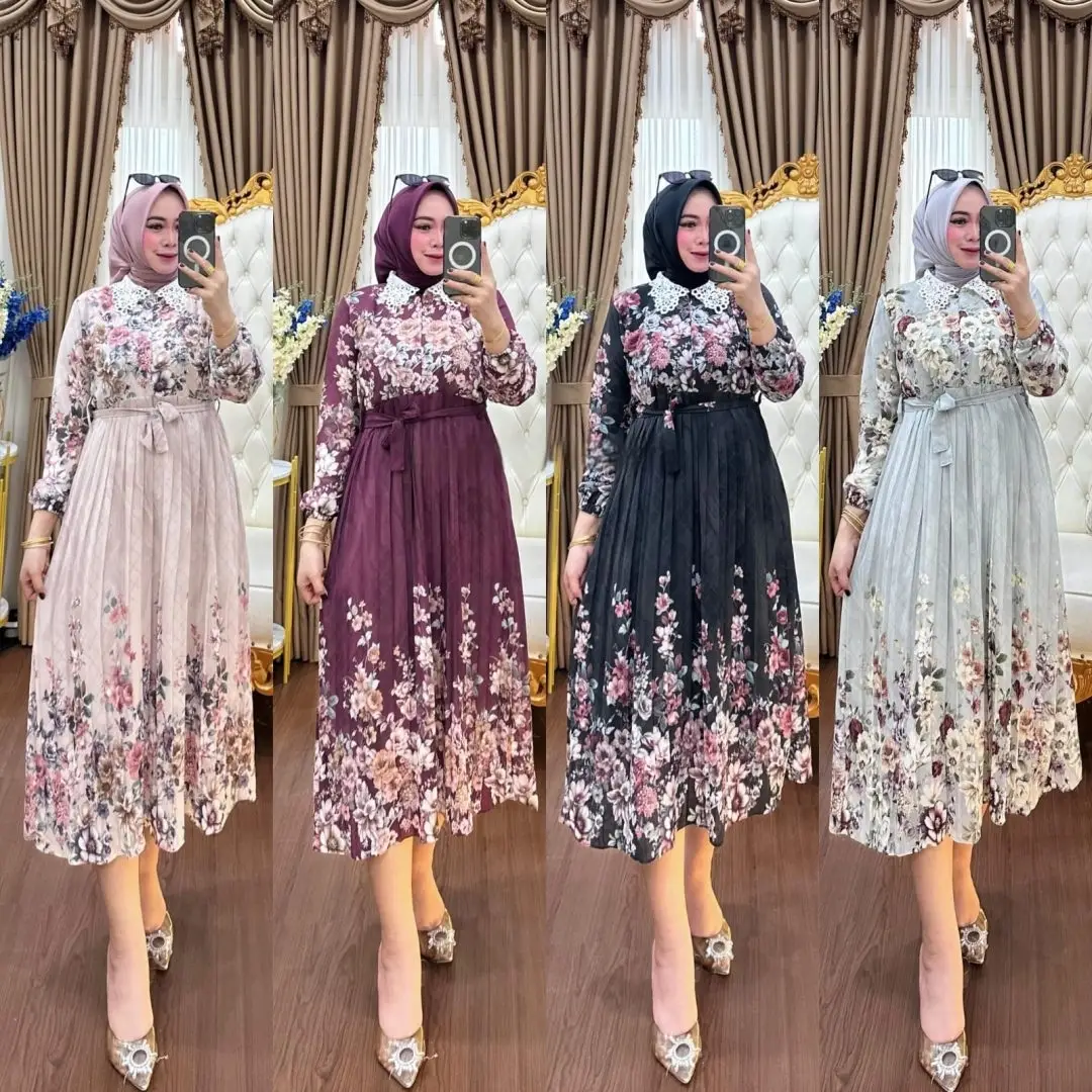 Dress Midi Petals Blooming