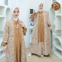 Gamis mocha bloom flow
