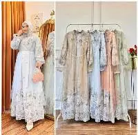 Gamis Nayla Soft Aura Tulle