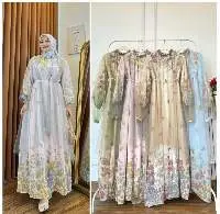 Gamis Flora Drift Zahira Garden