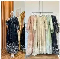 Gamis Serene Splash Soft Skies