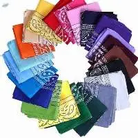 100% Pure Soft Cotton   Paisley Bandana