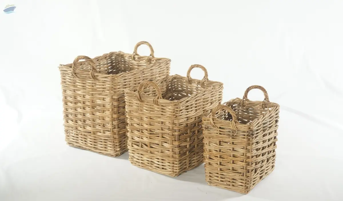 Premium Rattan Basket Export Quality