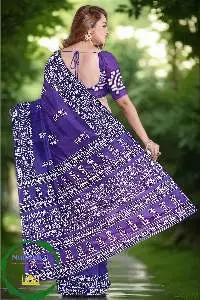 Gaji Silk Sari With Bandhani Technique