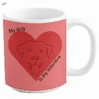 Love Mug My Dog is my Valentine