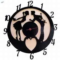 Wooden Wall Clocks Couple