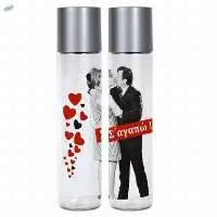 Transparent Glass Bottle Greek Cinema