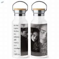 Stainless Steel Thermos With Baboo Lid 650ml