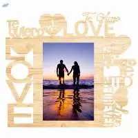 Wooden Frame Love