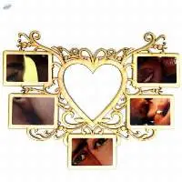 Wooden Frame Heart In The Center
