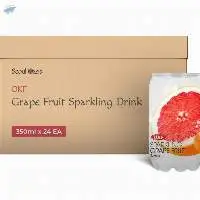 OKF Grapefruit Sparkling Drink 350ml - 24 cans