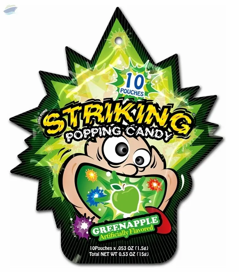 Striking Popping Candy Green Apple - 48 pcs