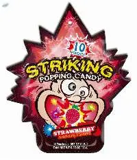Striking Popping Candy Strawberry - 48 pcs