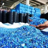 HDPE Blue Drum Scrap