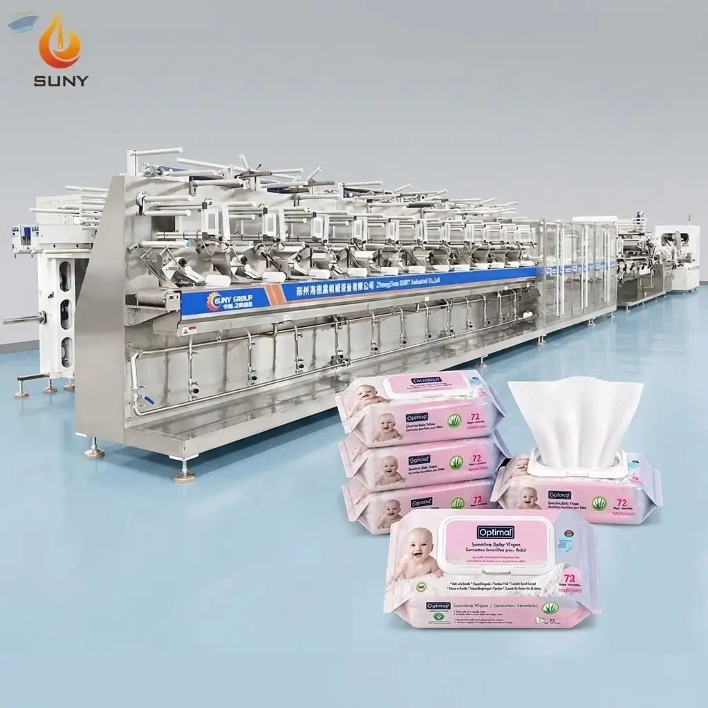 Twin Rolls 12 Wet Wipes Machine