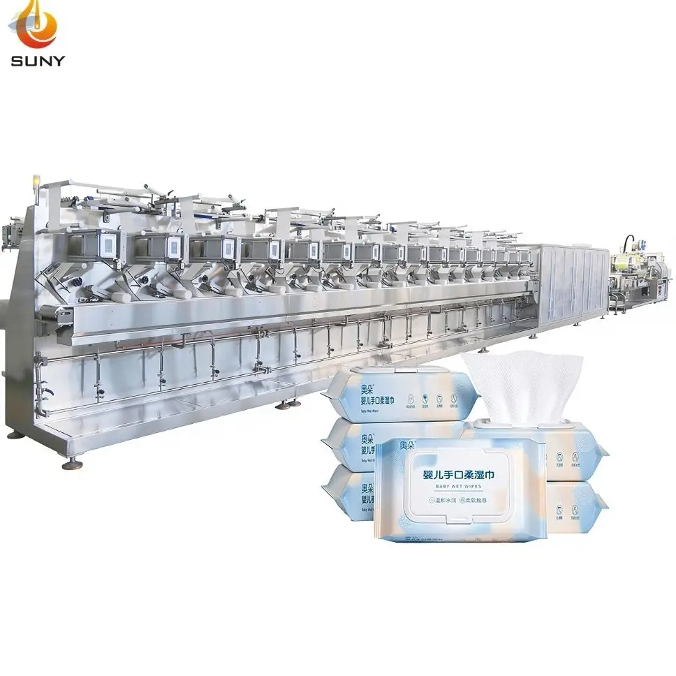 Full-Auto 16/20 Lanes Wet Wipes Machine