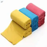Colorful Flat Trash Bags On Roll