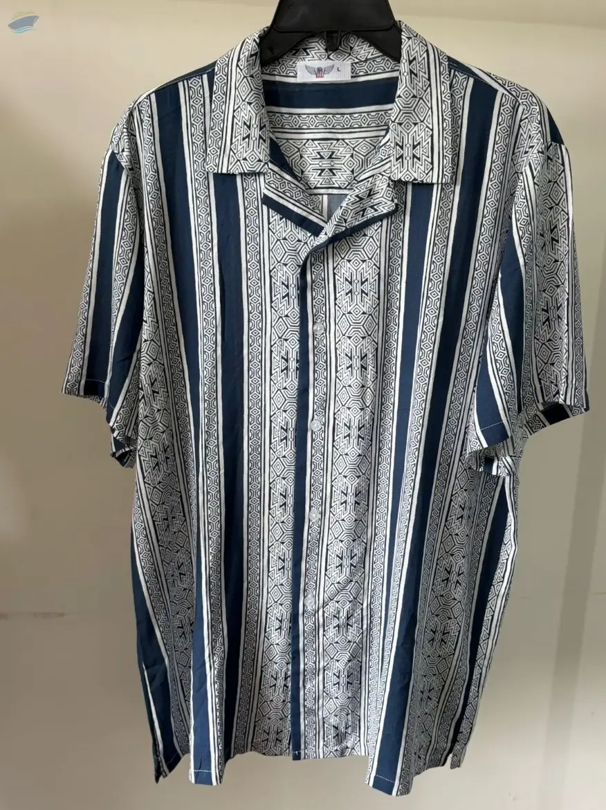 100% Rayon Printed Hawaiian Shirt