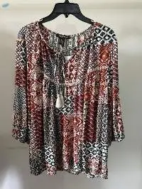 100% Rayon Ladies Printed Blouse
