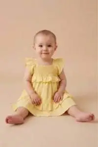 Yello Cotton Frock