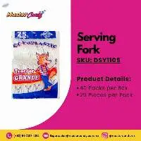 Tenedor Grande (jumbo) Blanco 40/25