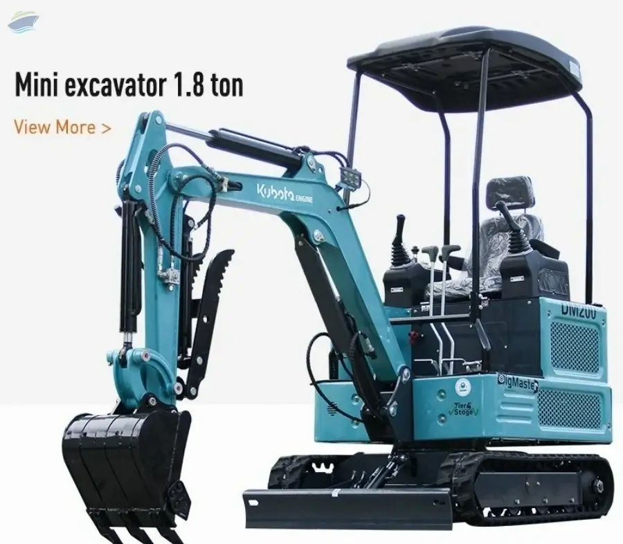 4,000 lbs Mini Excavator, EPA Certified