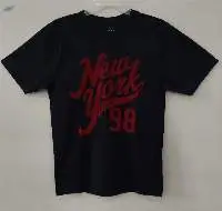 custom t shirt flock printed