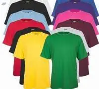 Round Cotton Plain Tshirt, Half Sleeves