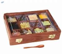Wooden Spice Box