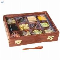 Wooden Spice Box
