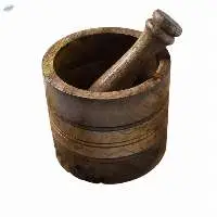 Wooden Mortar & Pestle