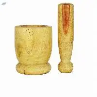 Wooden Mortar & Pestle