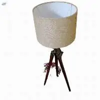 Wooden Tripod Floor Lamp