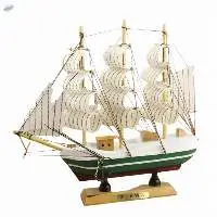 Wooden Sailing Ship Showpiece