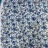 Handblock Indigo Vine