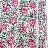Handblock Rosette Vine