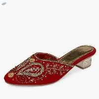 Embroidered Party Mules