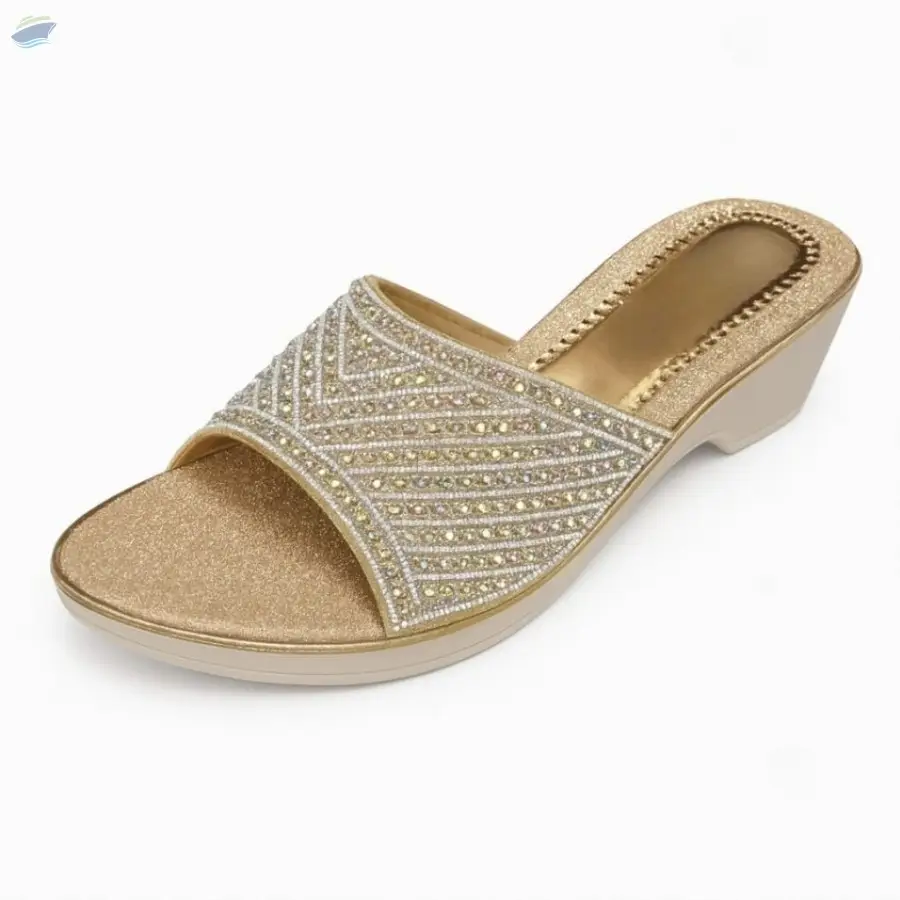Crystal Slide Sandals