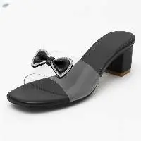 Bow Block Heel