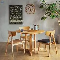Gibson-Triangle Dining Wooden Table