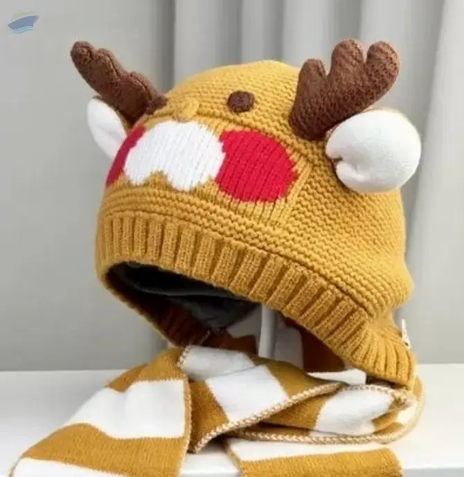Reindeer Winter Hat for Kids - Christmas