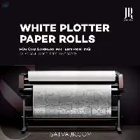 White Plotter Paper Rolls for Garments Cad