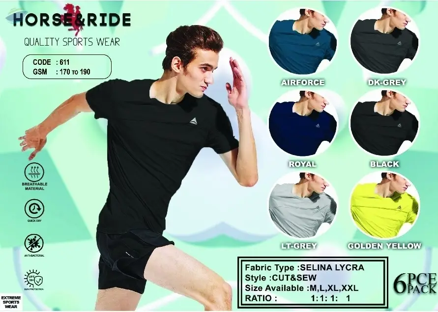 Horse & Ride Active Wear T shirt