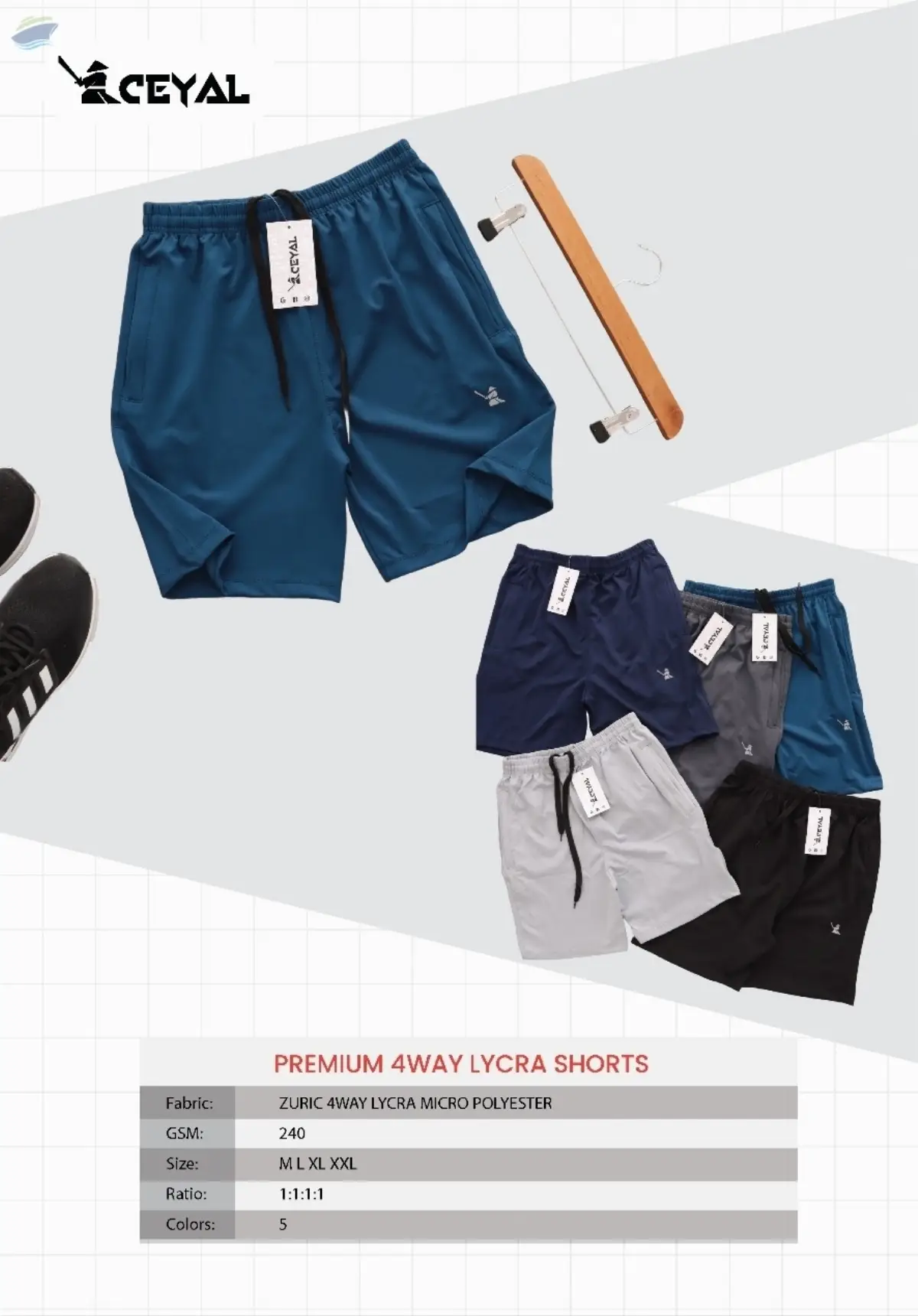 4 Way Lycra Shorts